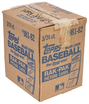 1982 Topps Baseball Sealed Rak Pak Case